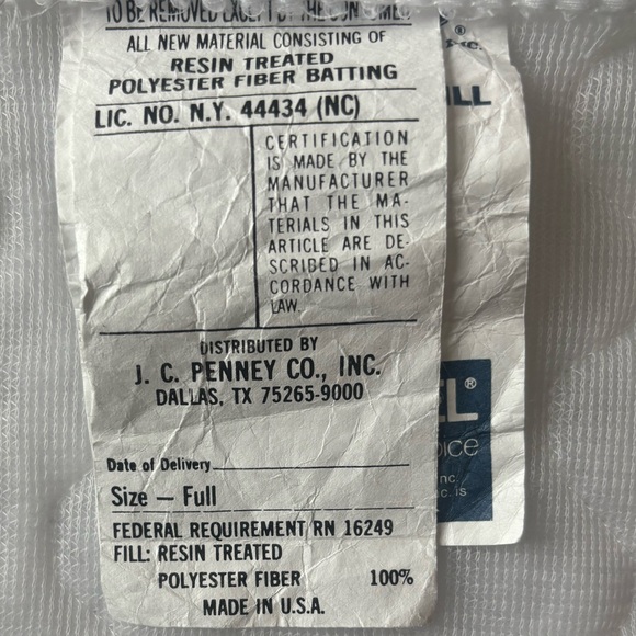 Vintage Quilt Ruffle Bedspread White Full Size Bed Ruffle Farmhouse Cottage Core - Picture 11 of 17